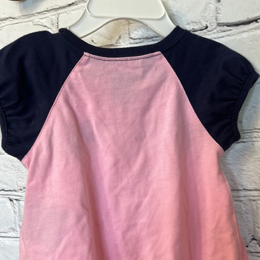 Ralph Lauren Pink & Blue Girl’s Dress Size 9 Months Like New Condition